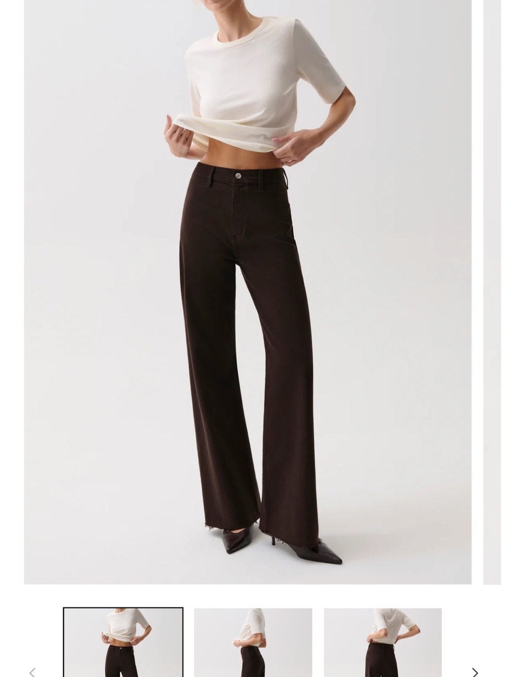 pistola penny Chocolate Wide Leg High-Rise Jeans
